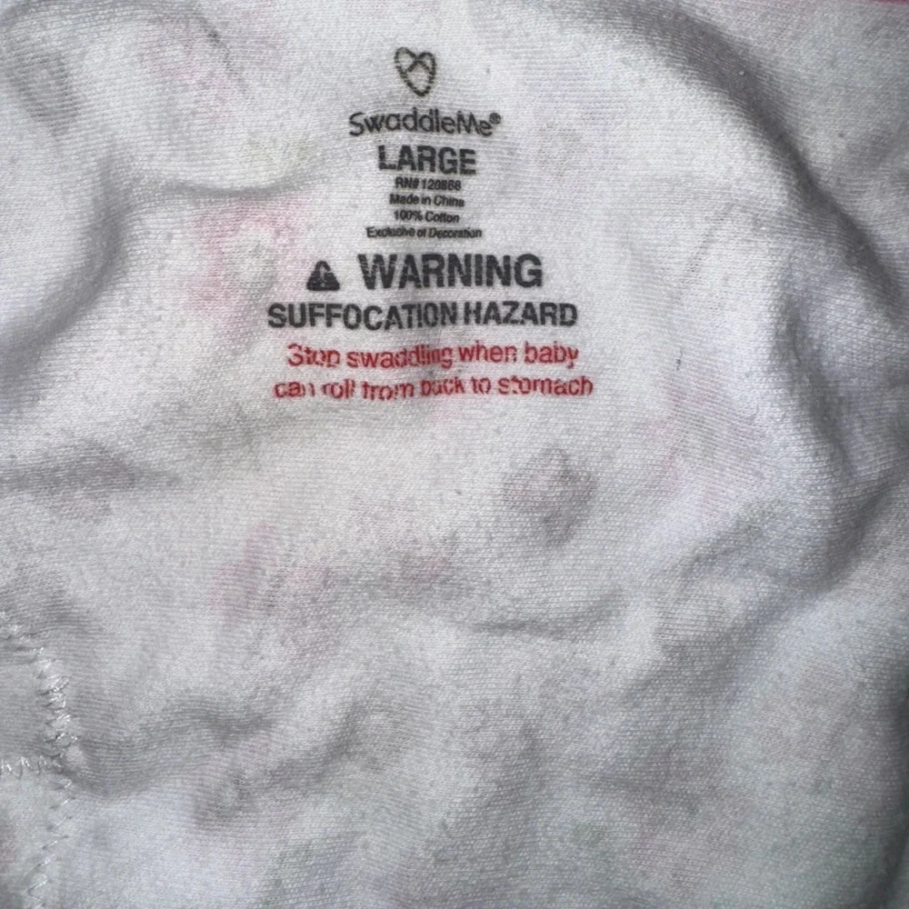 SwaddleMe White and Pink Baby Swaddle